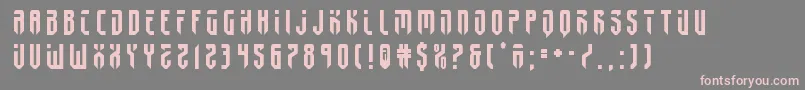 fedyral2title-Schriftart – Rosa Schriften auf grauem Hintergrund