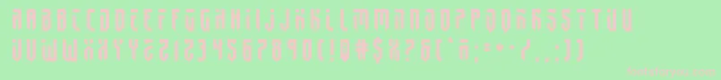 fedyral2title Font – Pink Fonts on Green Background