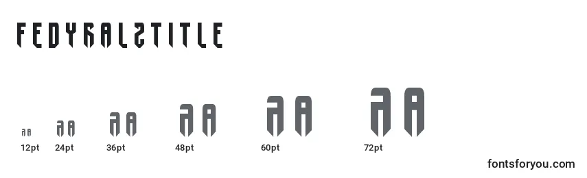 Размеры шрифта Fedyral2title