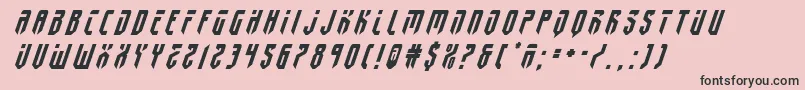 fedyral2titleital Font – Black Fonts on Pink Background