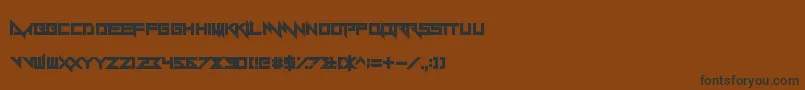 Yandermo Font – Black Fonts on Brown Background