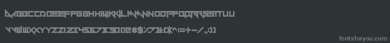 Lisätietoja Yandermo-fontista Yandermo-fontti – harmaat kirjasimet mustalla taustalla