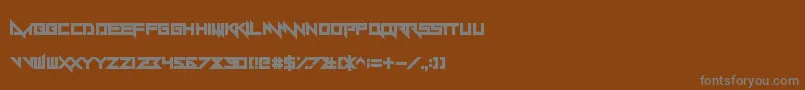 Шрифт Yandermo – серые шрифты на коричневом фоне