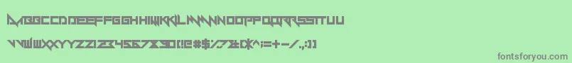 Yandermo Font – Gray Fonts on Green Background