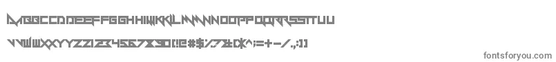 Yandermo-fontti – harmaat kirjasimet valkoisella taustalla