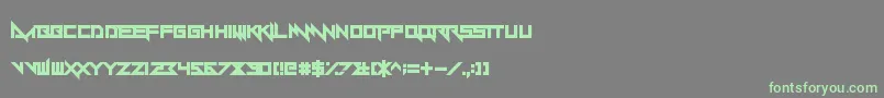 Yandermo Font – Green Fonts on Gray Background