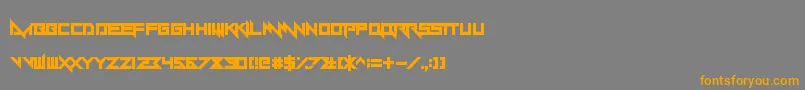 Yandermo Font – Orange Fonts on Gray Background