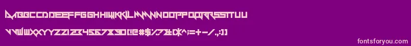 Yandermo Font – Pink Fonts on Purple Background