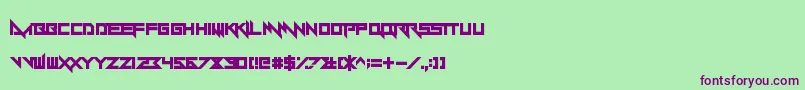 Yandermo Font – Purple Fonts on Green Background