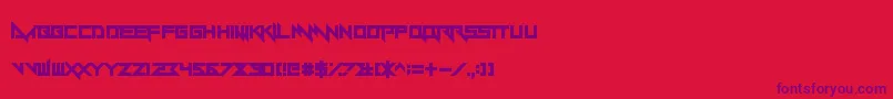 Yandermo Font – Purple Fonts on Red Background