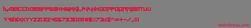 Yandermo Font – Red Fonts on Gray Background