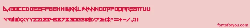 Yandermo Font – Red Fonts on Pink Background