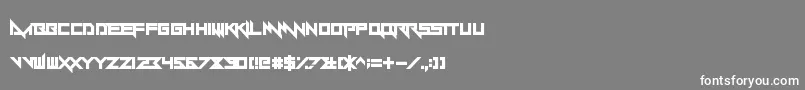 Yandermo Font – White Fonts on Gray Background