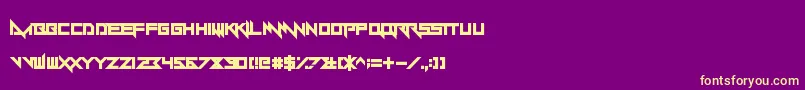 More about Yandermo Font Yandermo Font – Yellow Fonts on Purple Background