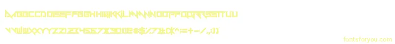 Czcionka Yandermo – żółte czcionki