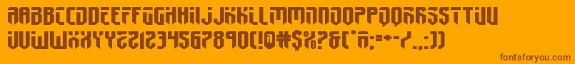 fedyral2xtraexpand Font – Brown Fonts on Orange Background