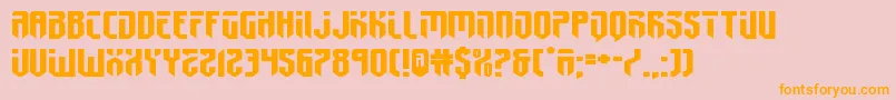 fedyral2xtraexpand Font – Orange Fonts on Pink Background