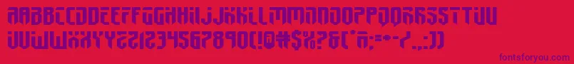 fedyral2xtraexpand Font – Purple Fonts on Red Background