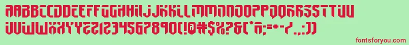 fedyral2xtraexpand Font – Red Fonts on Green Background