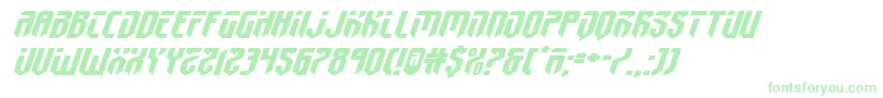 fedyral2xtraexpandital Font – Green Fonts on White Background