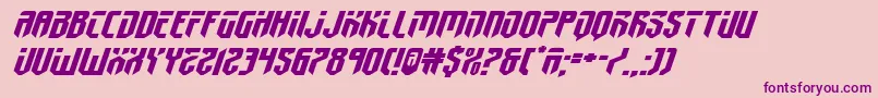 fedyral2xtraexpandital Font – Purple Fonts on Pink Background