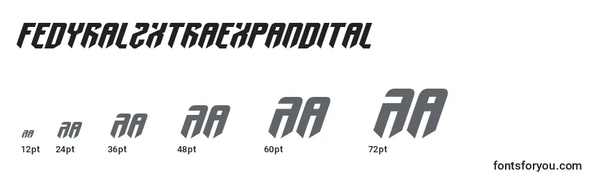 Fedyral2xtraexpandital Font Sizes