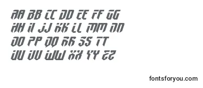 Überblick über die Schriftart Fedyral2xtraexpandital