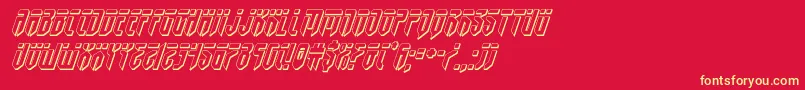 More about fedyral3dital Font fedyral3dital Font – Yellow Fonts on Red Background