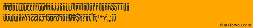 fedyralcond Font – Black Fonts on Orange Background