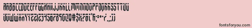 フォントfedyralcond – ピンクの背景に黒い文字