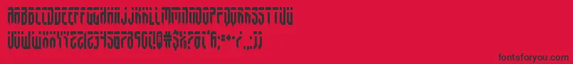 fedyralcond Font – Black Fonts on Red Background