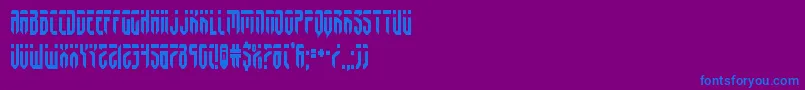 fedyralcond Font – Blue Fonts on Purple Background