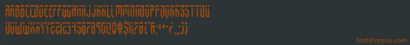 fedyralcond Font – Brown Fonts on Black Background