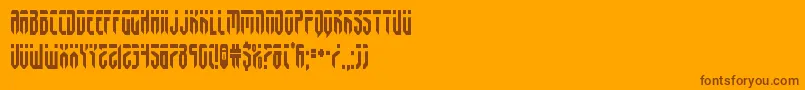 fedyralcond Font – Brown Fonts on Orange Background