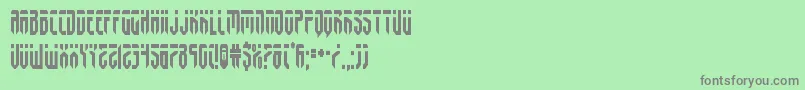 フォントfedyralcond – 緑の背景に灰色の文字