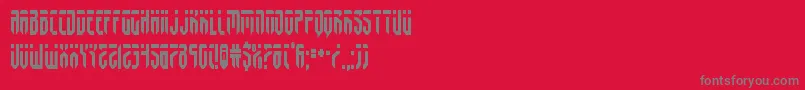 fedyralcond-fontti – harmaat kirjasimet punaisella taustalla