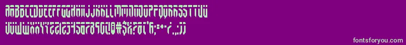 fedyralcond Font – Green Fonts on Purple Background