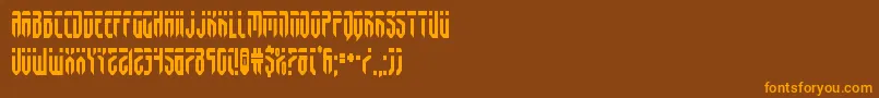 fedyralcond Font – Orange Fonts on Brown Background