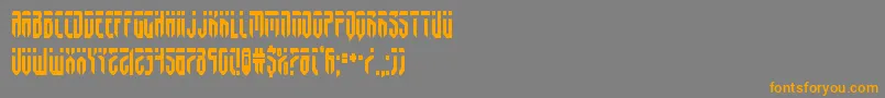 fedyralcond-Schriftart – Orangefarbene Schriften auf grauem Hintergrund
