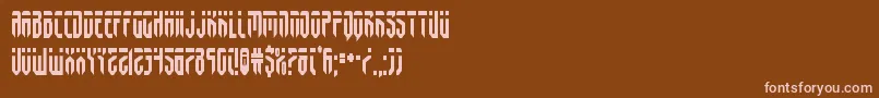 fedyralcond Font – Pink Fonts on Brown Background
