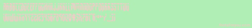 fedyralcond-fontti – vaaleanpunaiset fontit vihreällä taustalla