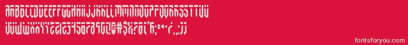 fedyralcond Font – Pink Fonts on Red Background
