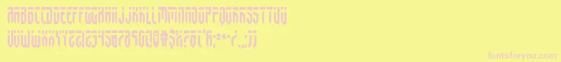 fedyralcond Font – Pink Fonts on Yellow Background