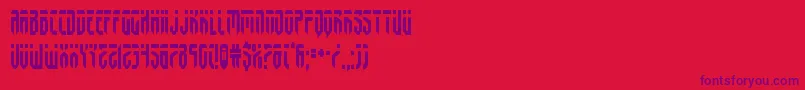 fedyralcond Font – Purple Fonts on Red Background