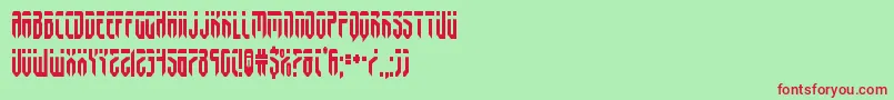 fedyralcond Font – Red Fonts on Green Background