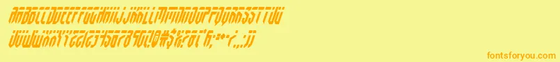 fedyralcondital Font – Orange Fonts on Yellow Background