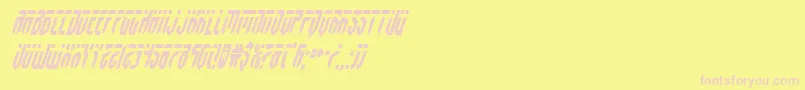 fedyralcondital Font – Pink Fonts on Yellow Background