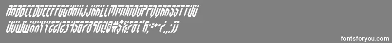 フォントfedyralcondital – 灰色の背景に白い文字