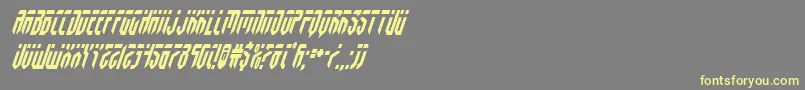 fedyralcondital Font – Yellow Fonts on Gray Background