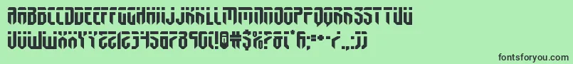 fedyralexpand Font – Black Fonts on Green Background